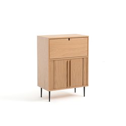 Mueble bar con 1 puerta abatible y 2 puertas correderas, Strio