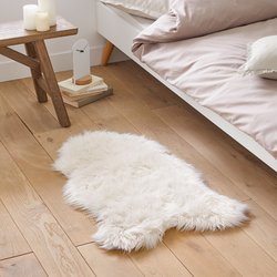Alfombra de cama efecto piel, Livio