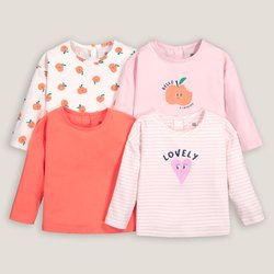 Lote de 4 camisetas de manga larga