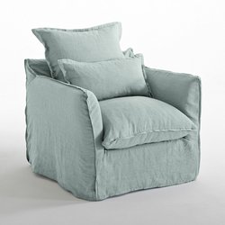 Funda de sillón de lino Odna