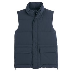 Chaleco corta acolchada de entretiempo con cuello alto