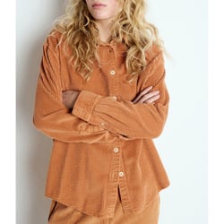 Camisa amplia de terciopelo, manga larga, PADOW