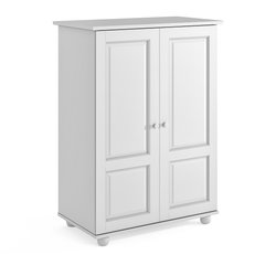 Armario de pino macizo con colgador, al. 120 cm, Redmond