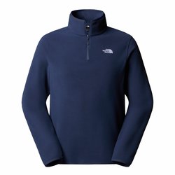 Sudadera de forro polar con media cremallera y cuello alto con logotipo