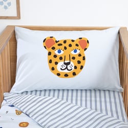 Funda de almohada para bebé de percal de algodón, estampado de animales, PETITE SAVANE