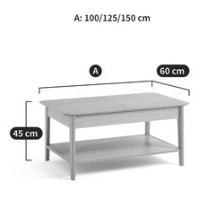Mesa de centro con extensiones, Malma