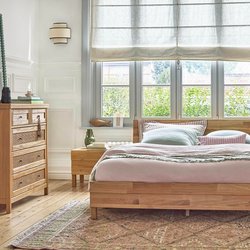 Cama de roble macizo laminado Ariles