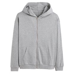 Sudadera con cremallera y capucha de felpa unisex