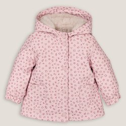 Parka con capucha engomada forro efecto borreguito