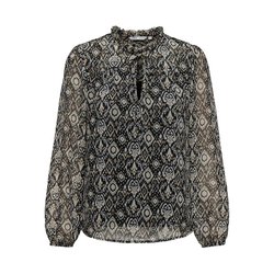 Blusa fluida, cuello alto