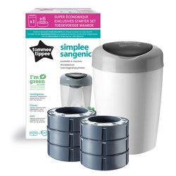 Contenedor para pañales Sangenic Simplee y 6 recambios