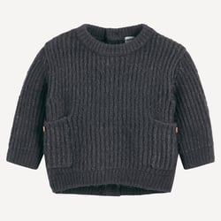Jersey de punto grueso y cuello redondo