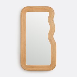 Espejo de bambú Altura 90 cm, Ondara