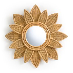 Espejo de ratán Ø60 cm, Nogu