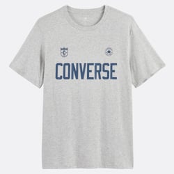 Camiseta de manga corta con gran logotipo de fútbol