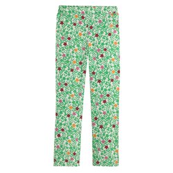 Pantalón recto, estampado de flores