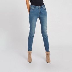 Vaqueros slim denim natural 5 bolsillos