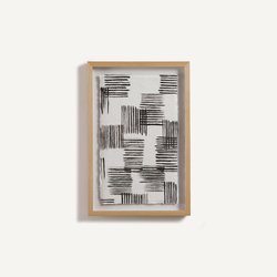 Cuadro en papel de arroz pintado a mano, ONDE