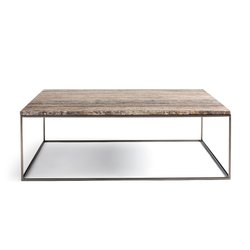 Mesa de centro con tabla de travertino, Mahaut