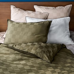 Funda de almohada, algodón satinado 300 hilos, Victor damero