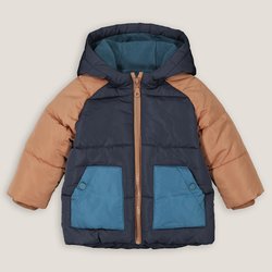 Cálida chaqueta acolchada con capucha y forro polar