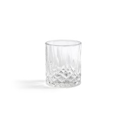 Lote de 4 vasos de whisky de cristal cincelado, Ekos