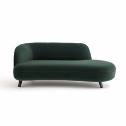 Sofá chaise longue de terciopelo, Rosebury diseño de E.Gallina