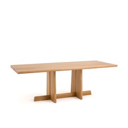 Mesa de comedor de nogal macizo cepillado, Boecy