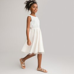 Vestido de ceremonia sin mangas