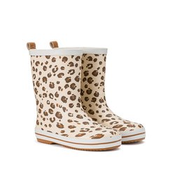 Botas de lluvia, estampado de leopardo