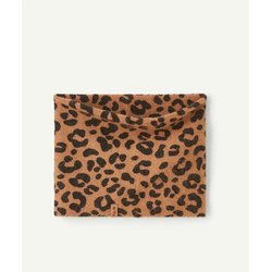 Cuello con estampado de leopardo
