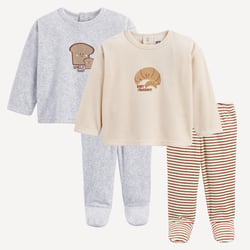Lote de 2 pijamas de terciopelo