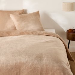 Conjunto de ropa de cama con funda de almohada cuadrada, ambos lados de tejido polar