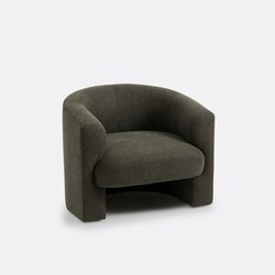 Sillón retro de tejido con textura, Nolami