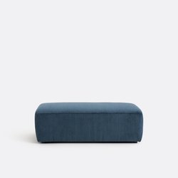 Puf XL, terciopelo de canalé fino, Liora