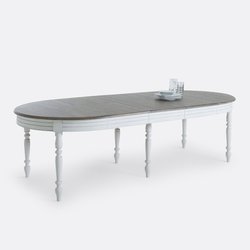 Mesa comedor con extensiones, de 4 a 12 plazas, Eulali