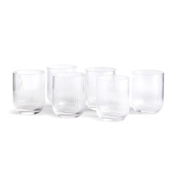 Juego de 6 vasos acanalados, Ostri