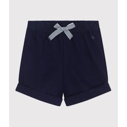 Pantalón corto de algodón liso