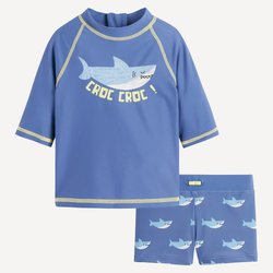 Conjunto de baño de camiseta y bañador protección UV