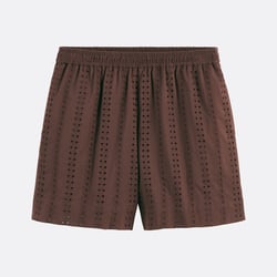 Pantalón corto de bordado inglés con cintura elástica