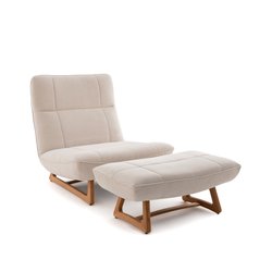 Sillón de roble y poliéster reciclado, Lafar