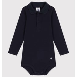 Body de manga larga con cuello polo