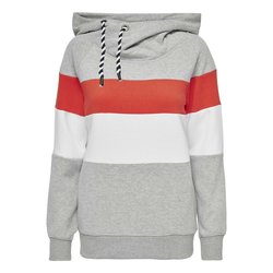 Sudadera con capucha, cordón deslizante asimétrico