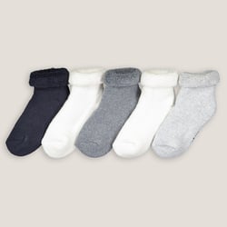Lote 5 pares de calcetines de tejido rizado