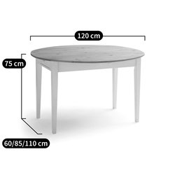Mesa comedor 2 cajones, de 4 a 6 plazas, Alvina