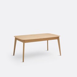 Mesa extensible chapada en roble, 4/10 comensales Biface