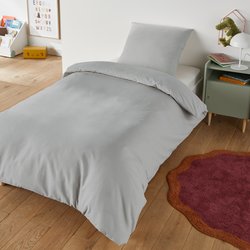 Conjunto de cama infantil de algodón, funda de almohada cuadrada