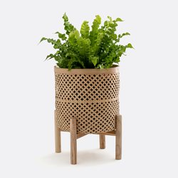Macetero con pie de bambú Ø31,5 cm Bambu