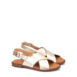 Sandalias planas salomé de piel Valencia