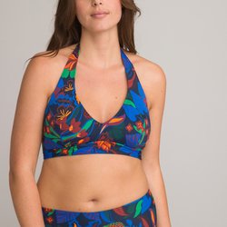 Sujetador de bikini tipo foulard, estampado exótico